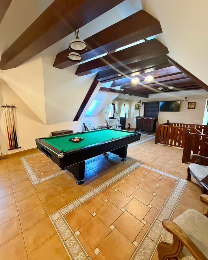La Vila Ambient, relaxarea vine la pachet și cu momente de distracție. 🎱✨ Sala de…